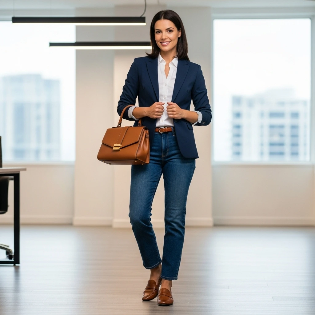 Professional business casual outfits for modern workplace