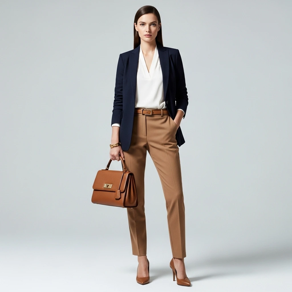 Color coordination examples showing perfectly matched outfits