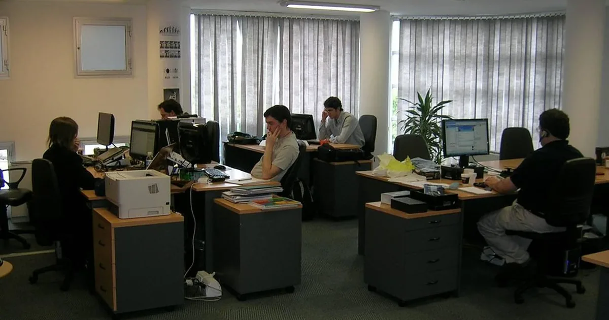 People gathered in an office setting — a work occasion, one of the contexts this report measures